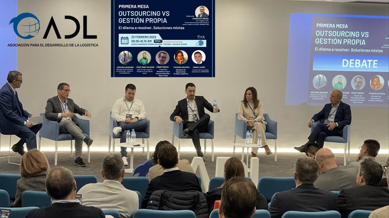 Mesa 1 «Outsourcing VS Gestión Propia» del gran evento LA LOGÍSTICA A DEBATE por ADL