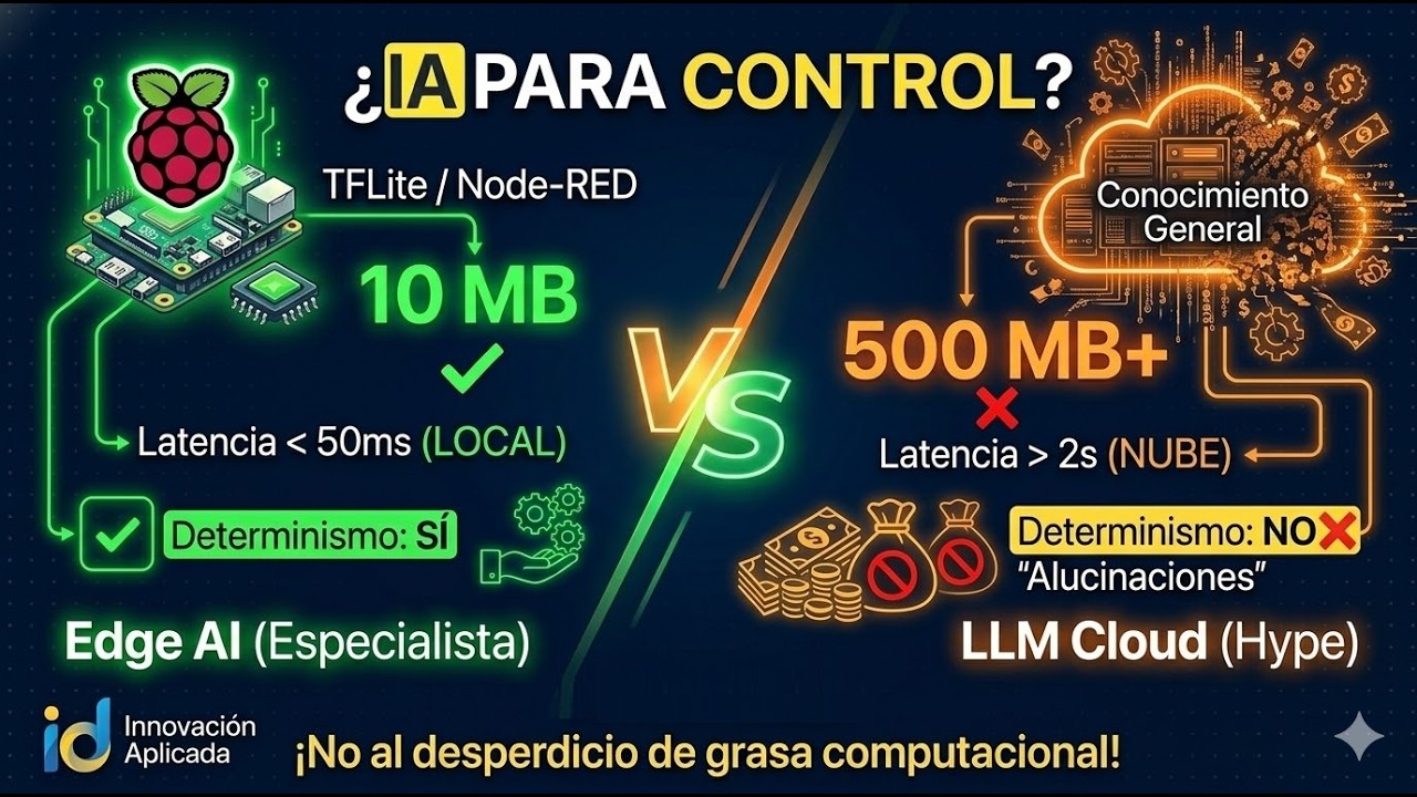 ¿El 'Santo Grial' de la IA? Por qué los Modelos Gigantes (LLM) son Inviables para el Control Real