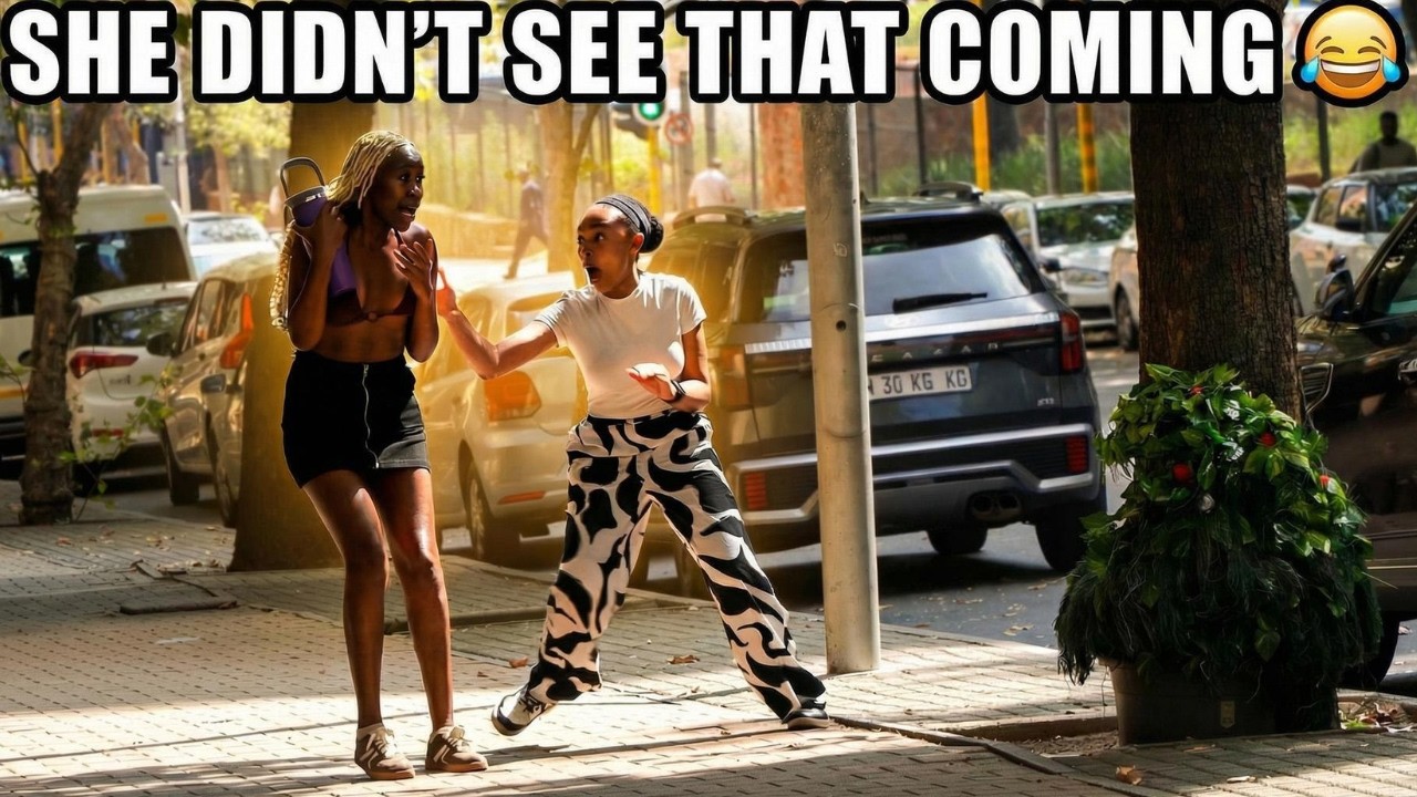 SHE AND HER FRIENDS SCREAMED OUT IN SHOCK WITH BUSHMAN PRANK
