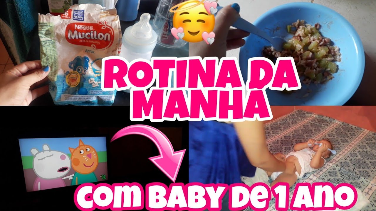 ROTINA DA MANHÃ COM BEBÊ DE 1 ANO❤- Mãe aos 20