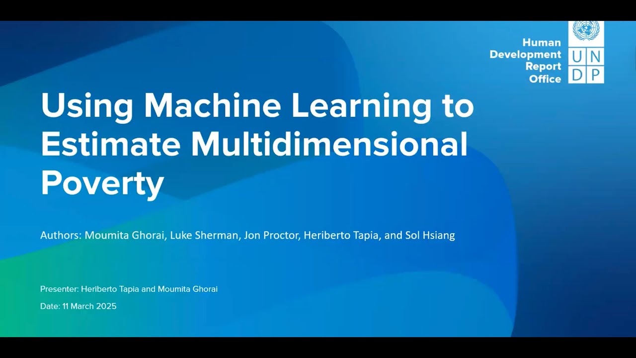 Using Machine Learning to Estimate Multidimensional Poverty