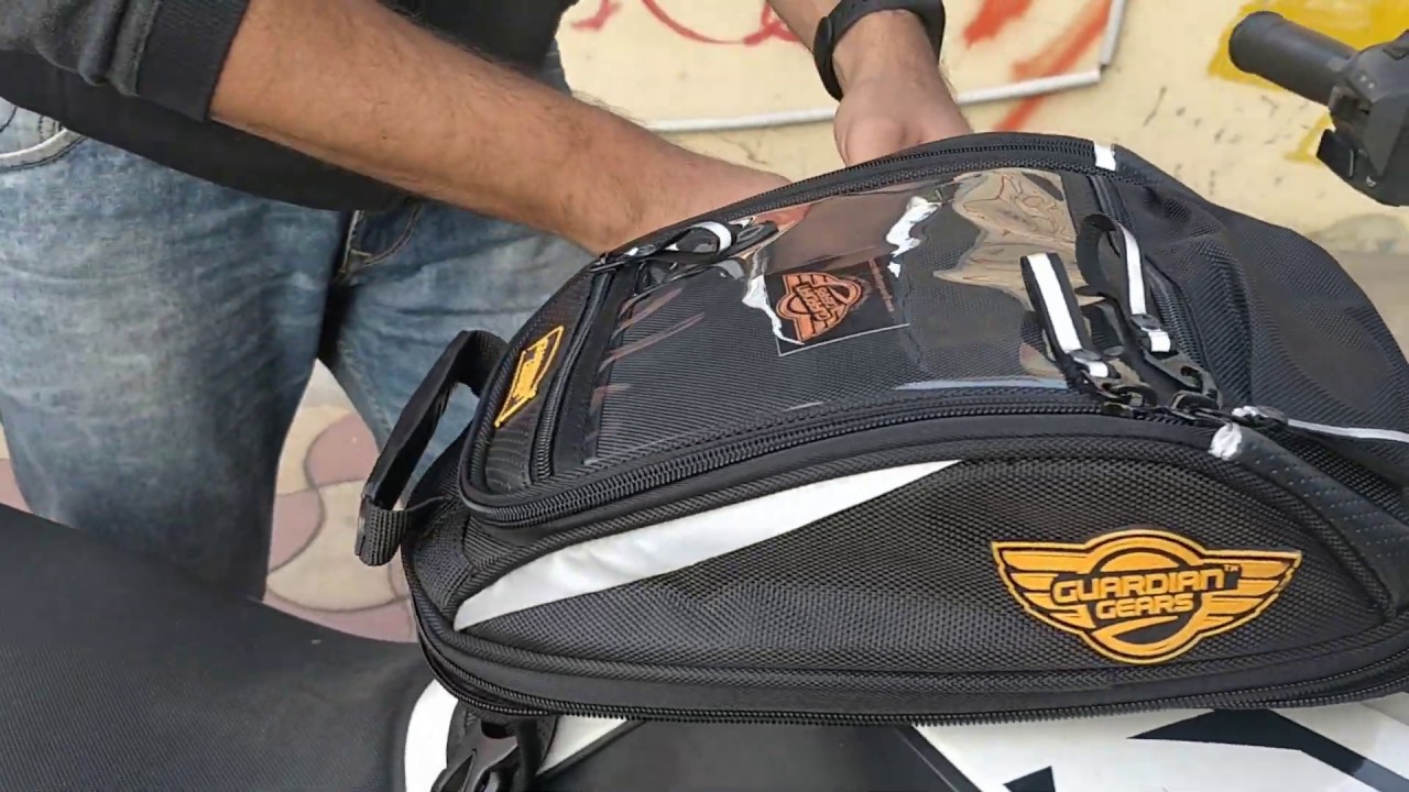 Installation for Guardian Gears Shark Mini Universal 18L Tank Bag (Straps)