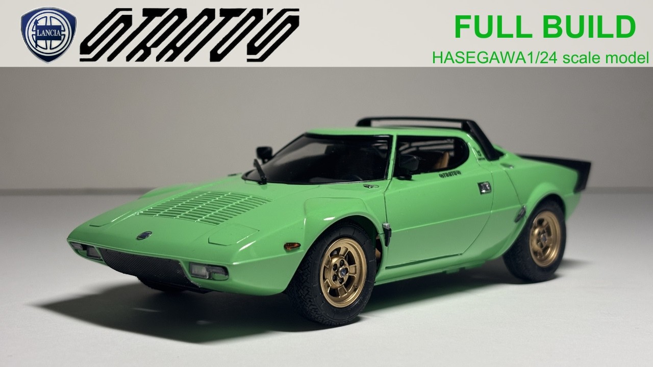 HASEGAWA 1/24 scale model | LANCIA STRATOS HF STRADALE | FULL BUILD　ハセガワ 1/24 ランチァストラトスHF ストラダーレ制作記