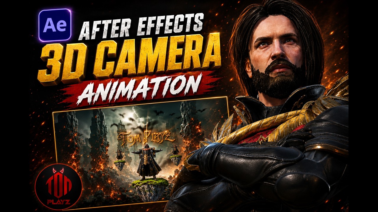 3D Camera Animation in After Effects | Gaming & Cinematic Edit Tutorial | Mr TOM Playz
