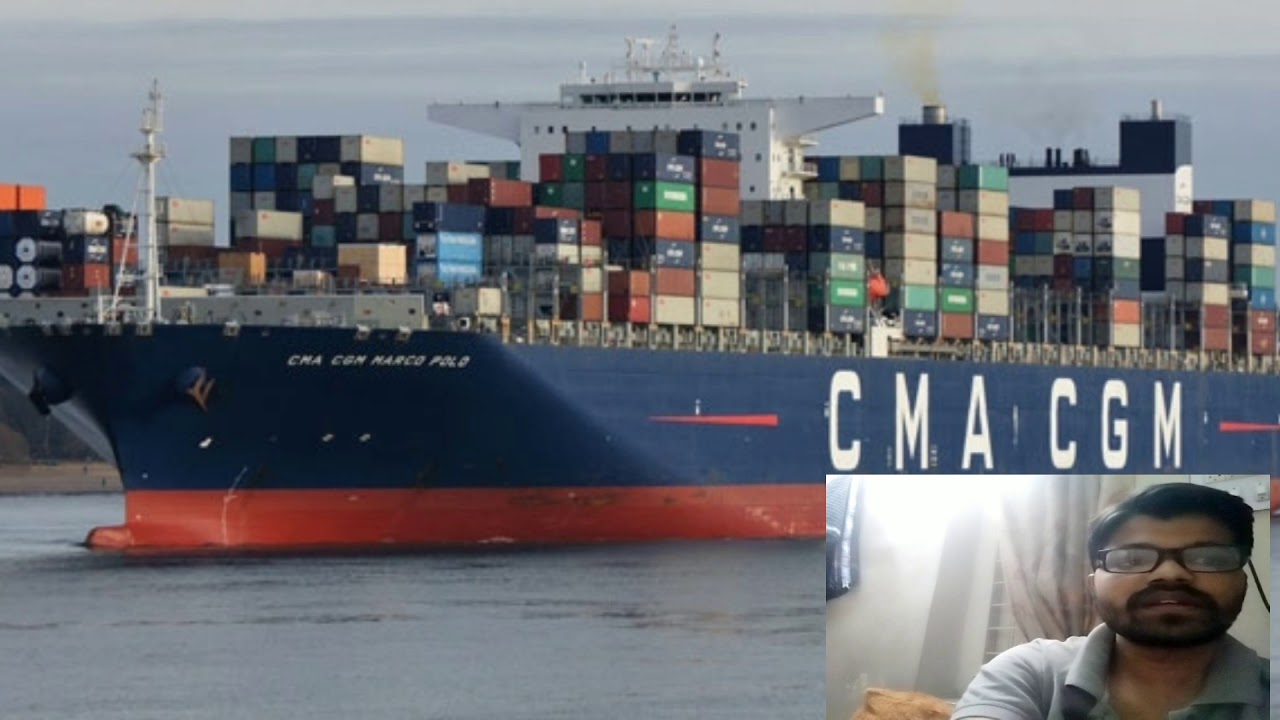 CMA CGM mega container ship stranded, waiting for virus test