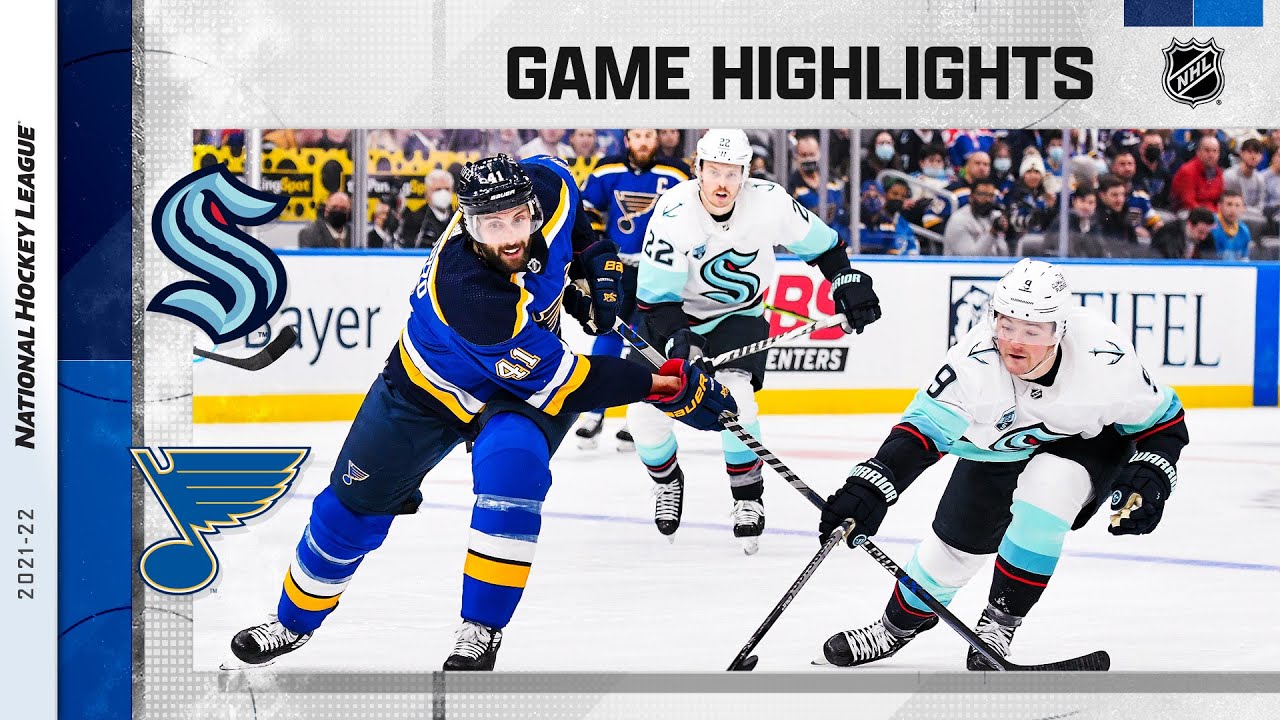 Kraken @ Blues 1/13/22 | NHL Highlights