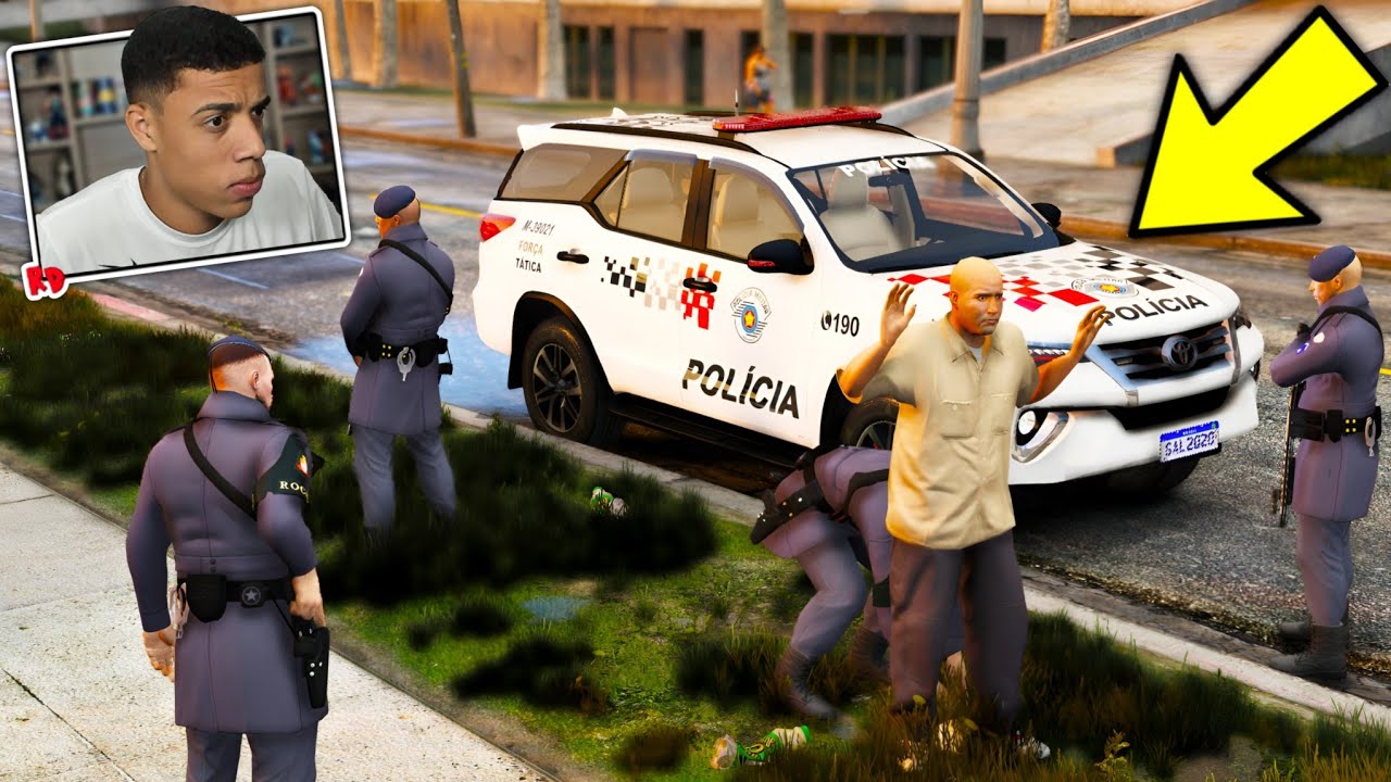 PATRULHA NOTURNA COM A FORÇA TÁTICA! ( FOI TODO MUNDO PRESO ) - GTA 5 : MOD POLICIA