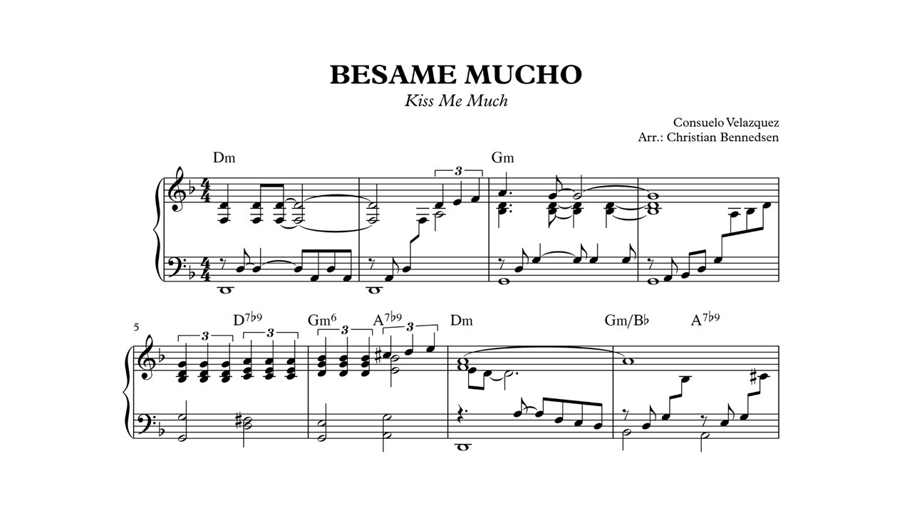 Besame Mucho - Piano