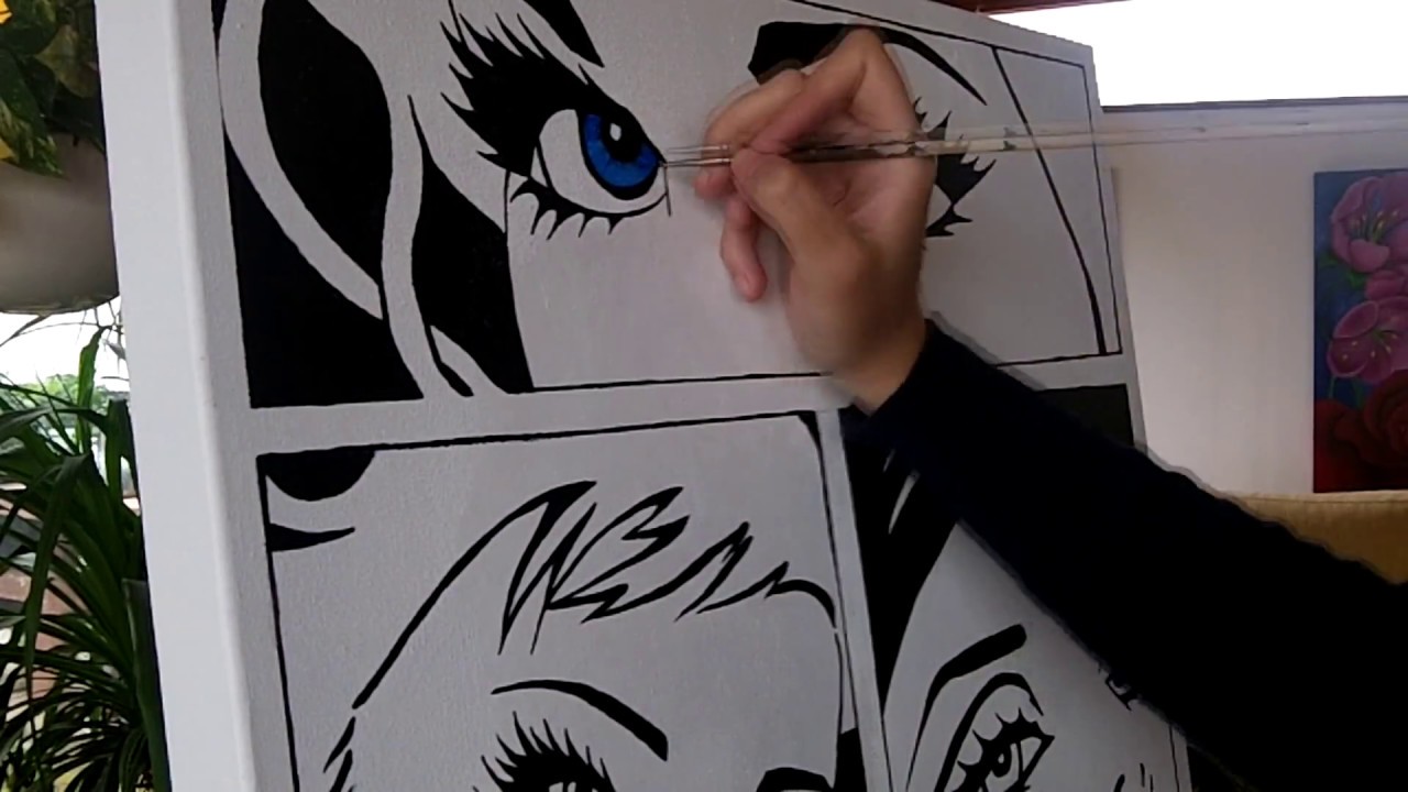 CRISTINA GALVEZ POP ART / LAS 3 MARÍAS / Pintar un cuadro pop art en acrílico sobre lienzo