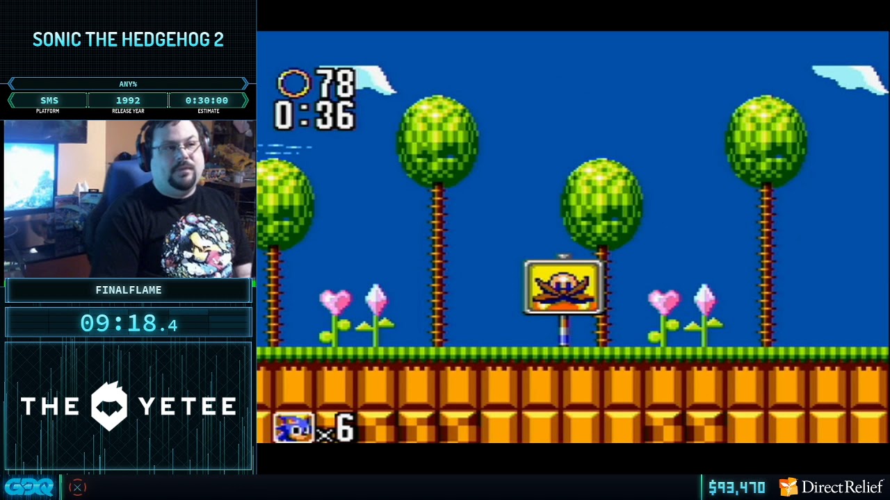 Sonic the Hedgehog 2 by Finalflame in 22:24 - Corona Relief Done Quick
