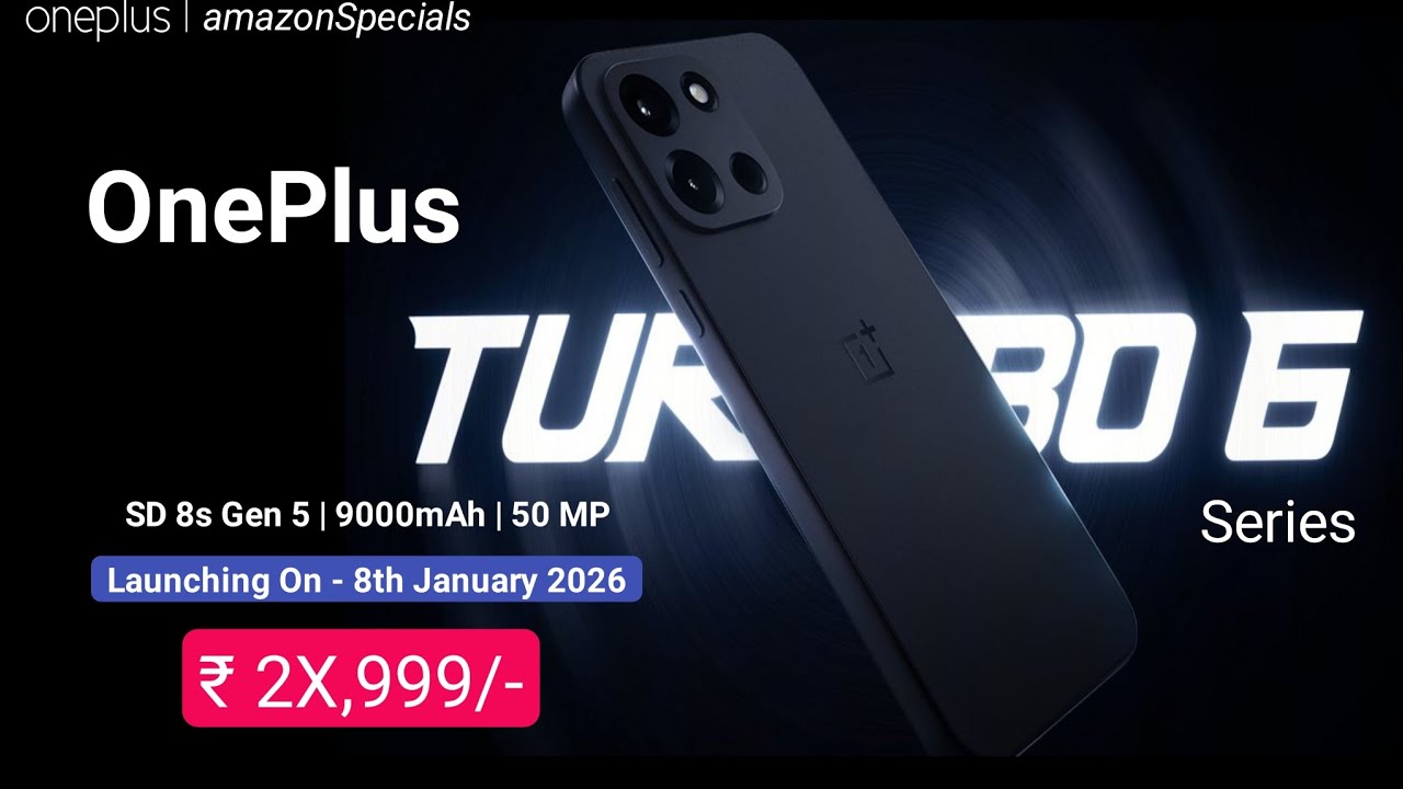 OnePlus Turbo 6 Series Aka  Nord 6 India Launch Date & Price 🔥Full Features, 9000mAh 🔋