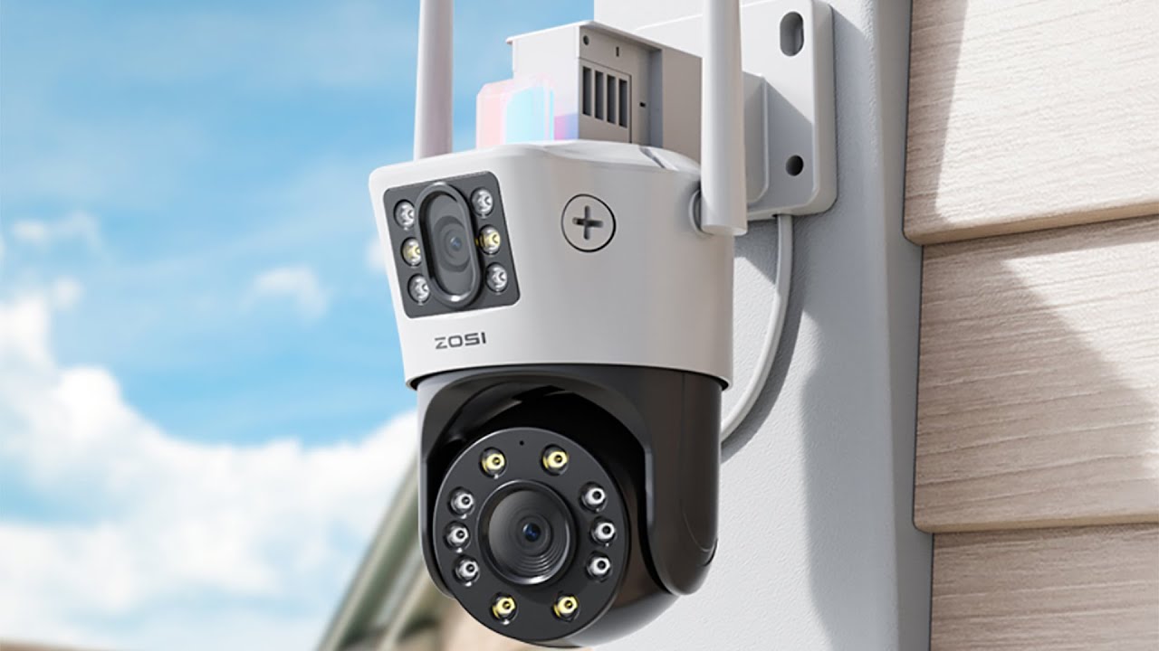 Caméra surveillance DOUBLE OBJECTIFS (!!) - ZOSI C298