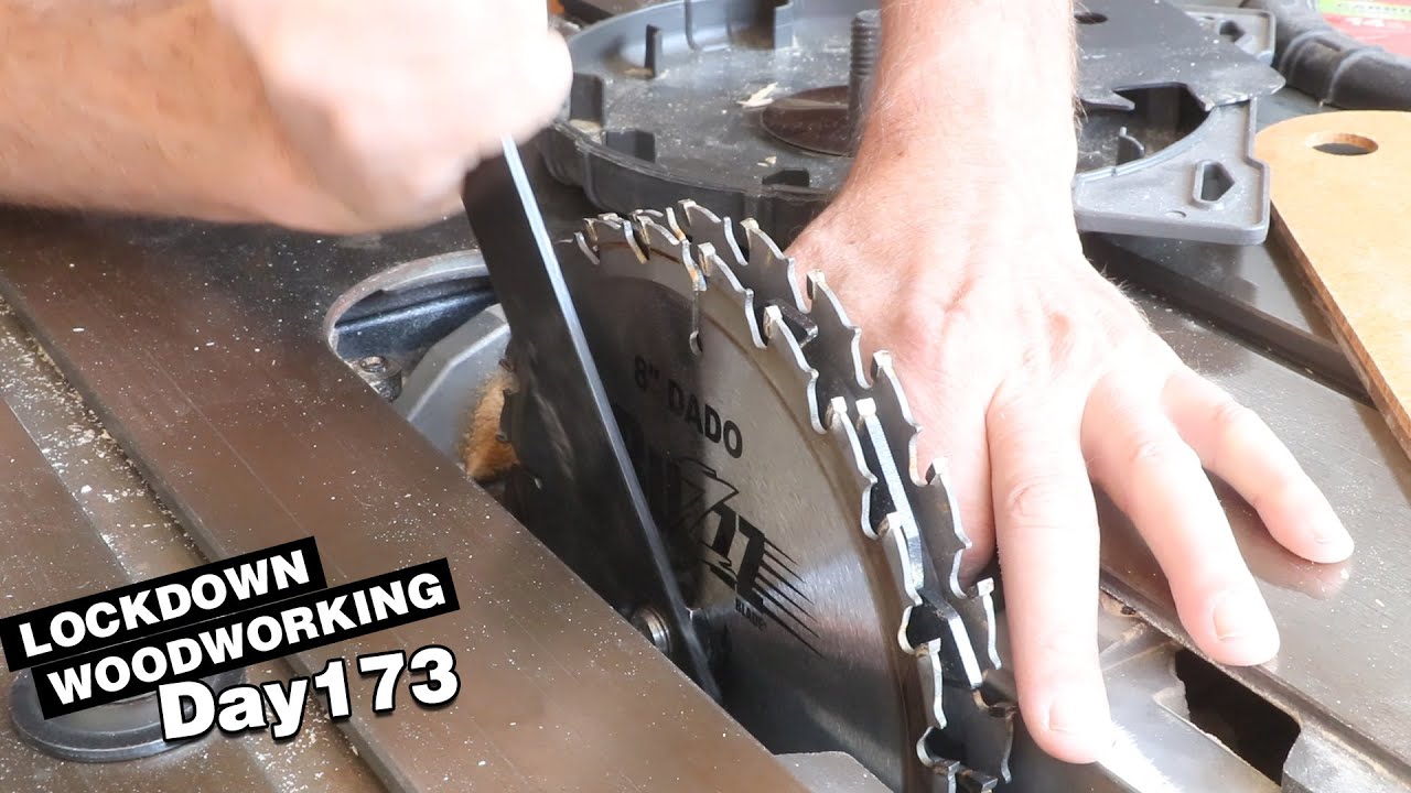 How to make simple rabbet joints using dado blades. Basic box making. | LOCKDOWN DAY 173
