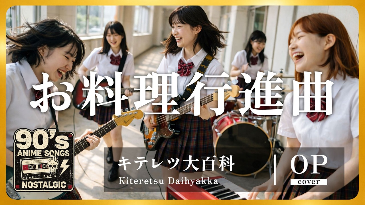 Kiteretsu Daihyakka OP [AI Cover] Oryori Koshinkyoku (YUKA) | Girls Band Alternative Rock
