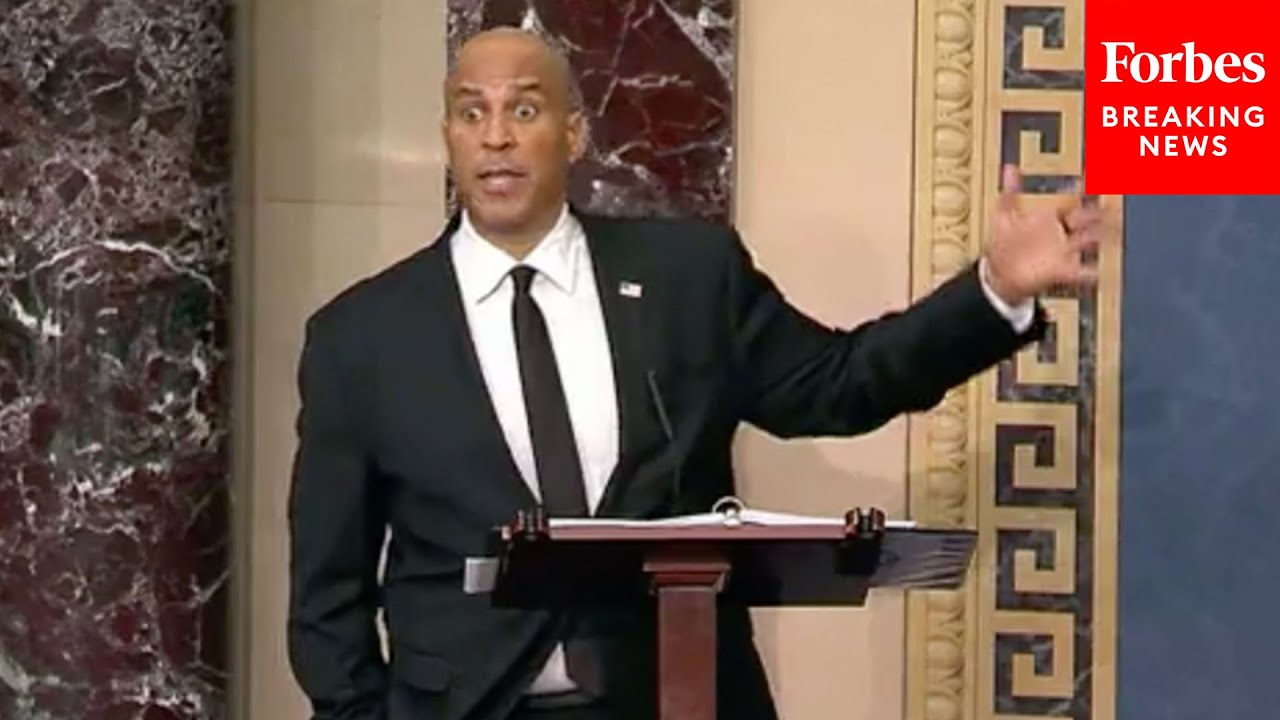 Cory Booker's Full Record-Breaking Senate Floor Filibuster Against Trump's Policies | Part 1