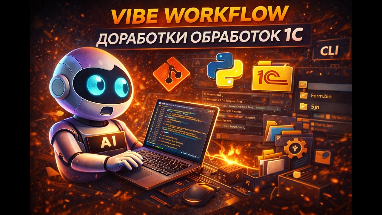 Vibe Workflow доработки обработок 1С: Git + CLI + AI