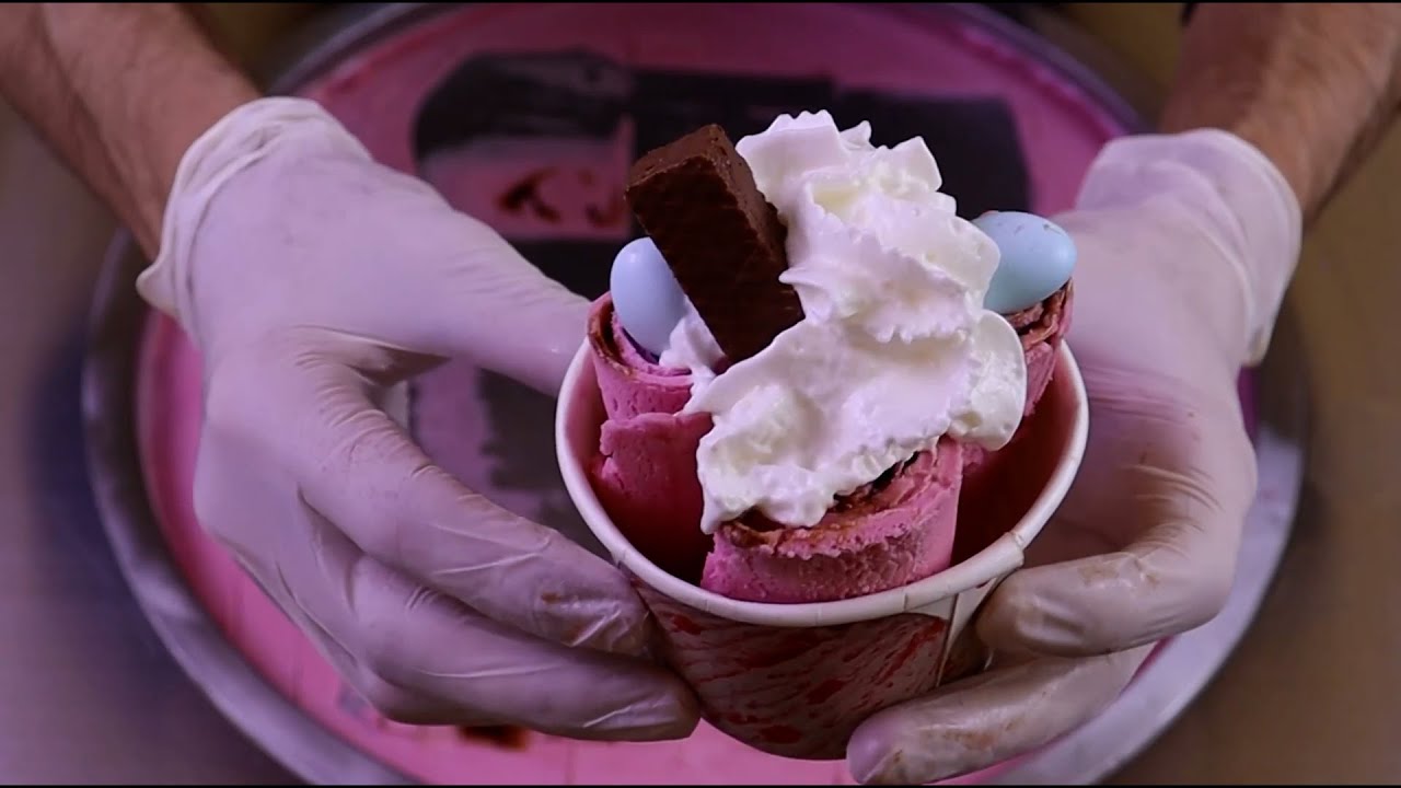 Freez mix ice cream roll - how to make ice cream roll - with Family Ice Rol