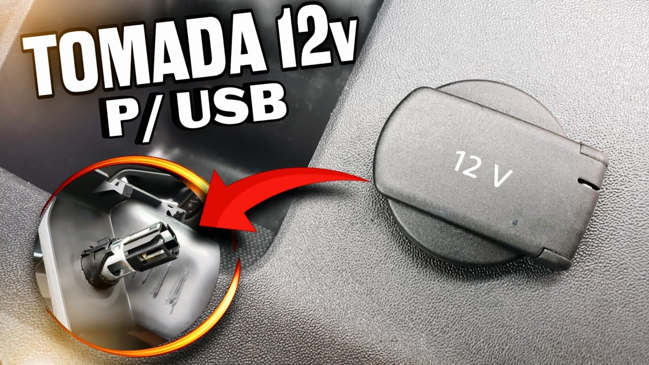 Como instalar tomada USB no Carro com 12V Spacefox Fox Gol Voyage Polo
