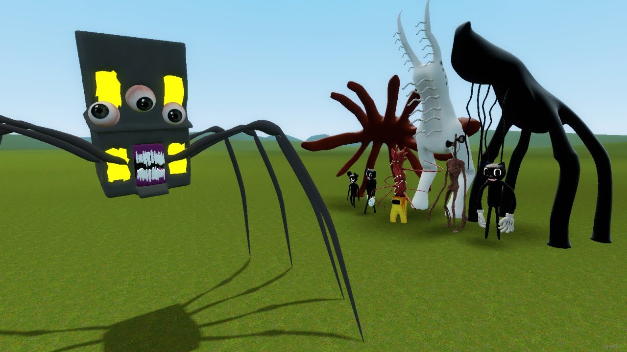 LIVING BUILDING VS TREVOR HENDERSON CREATURES!! Garry's Mod Sandbox