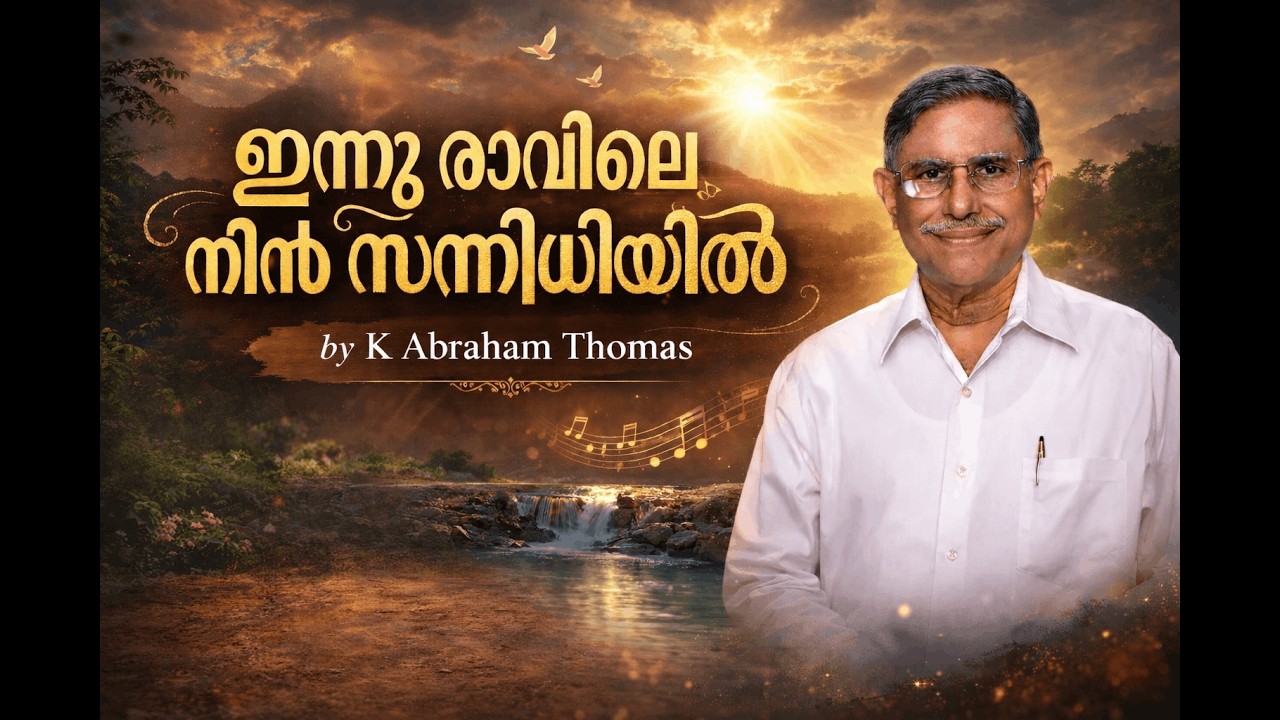 Innu Raavile Nin Sannidhiyil Lyrical Video ഇന്നു രാവിലെ നിന്‍ സന്നിധിയില്‍ |  Bro. K. Abraham Thomas