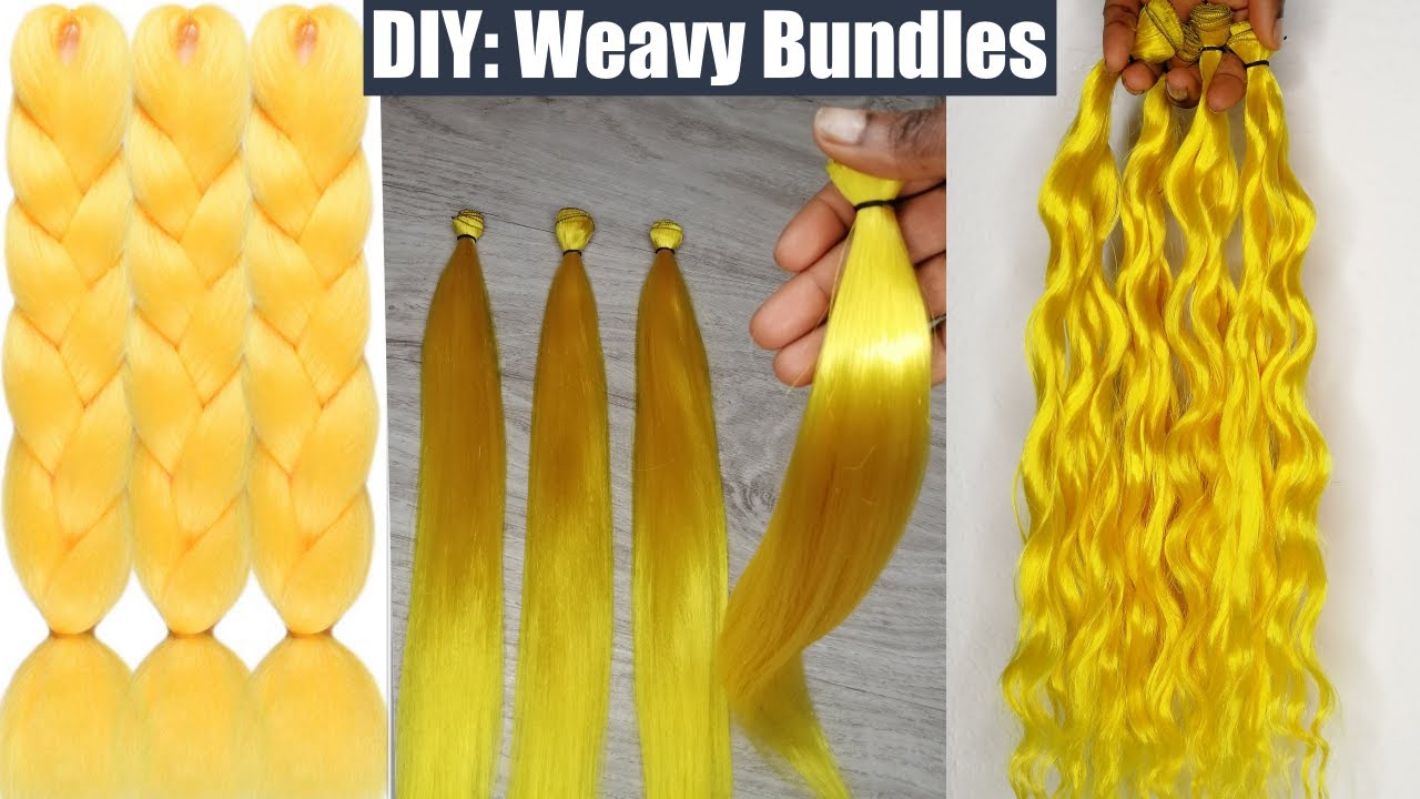 DIY || How To Make Weavy Bundles With Braided Hair || Make Them From Home