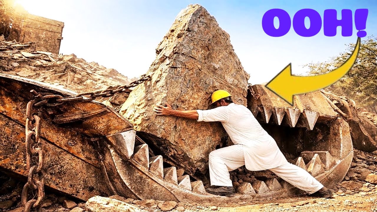 👹Top BiG Rock Crusher Machine:A Giant in Action”Big Rocks Crushing:A Powerful Process #rockcrusher 