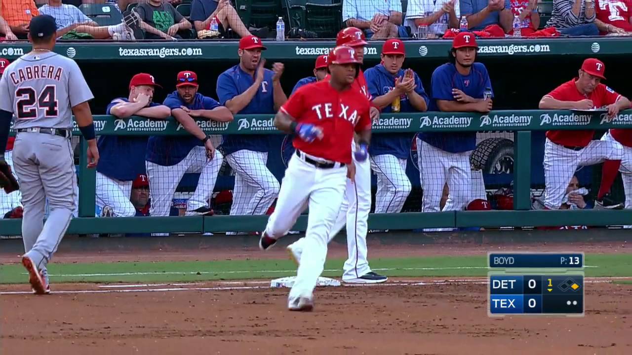 August 13, 2016-Detroit Tigers vs. Texas Rangers