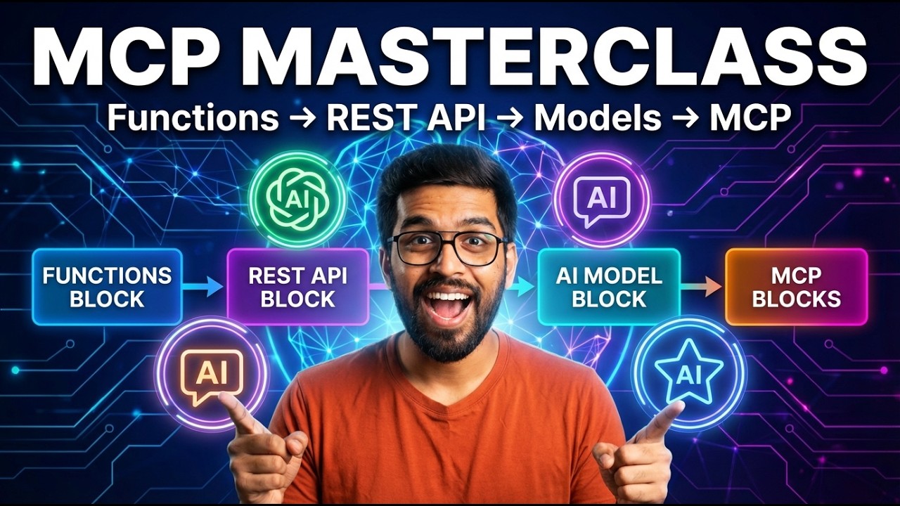 𝐌𝐨𝐝𝐞𝐥 𝐂𝐨𝐧𝐭𝐞𝐱𝐭 𝐏𝐫𝐨𝐭𝐨𝐜𝐨𝐥 (MCP) Explained from Scratch | Full Tutorial in Tamil