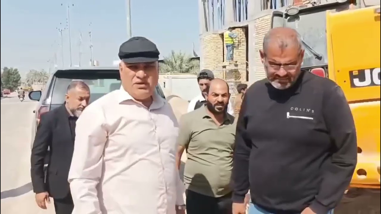 السيد قائمقام قضاء ابي الخصيب الاستاذ باسم خلف يجري زيارة ميدانية لعدد من المشاريع قيد الانشاء 