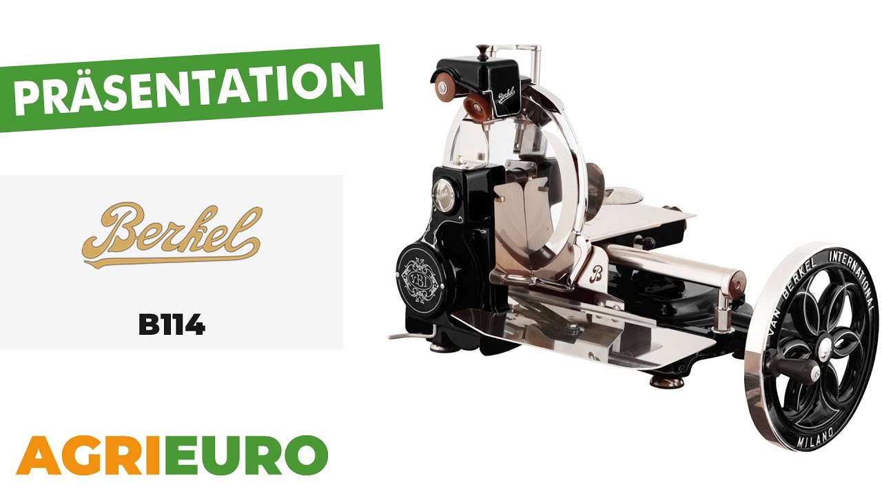 Produktvideo Berkel B114 Schwarz- Schwungrad Aufschnittmaschine