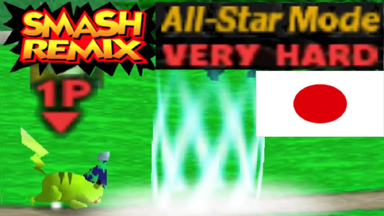 Smash Remix - All Star Mode Gameplay with NTSC-J Pikachu (VERY HARD)
