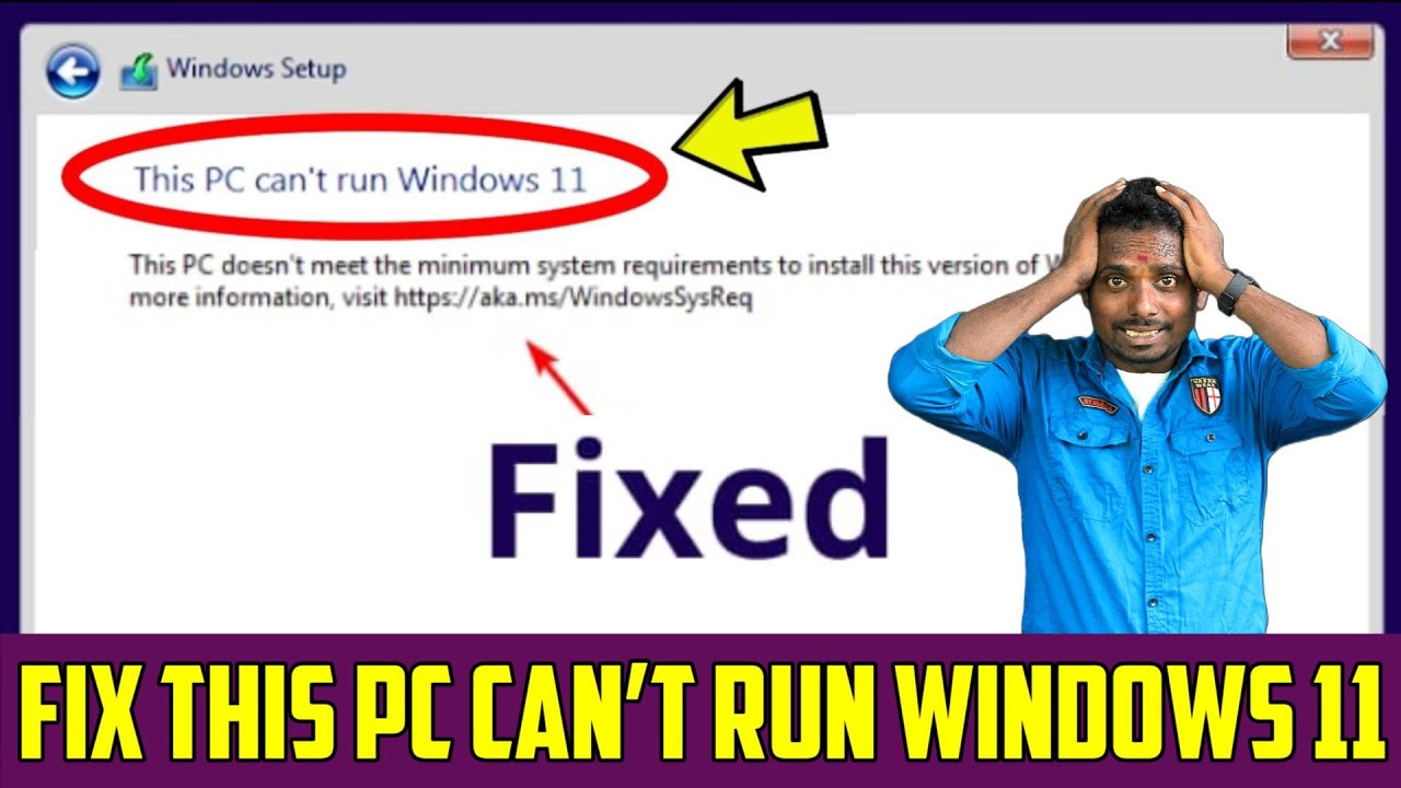 Fix Your PC CAN'T Run Windows 11 in TAMIL! Easy Steps!