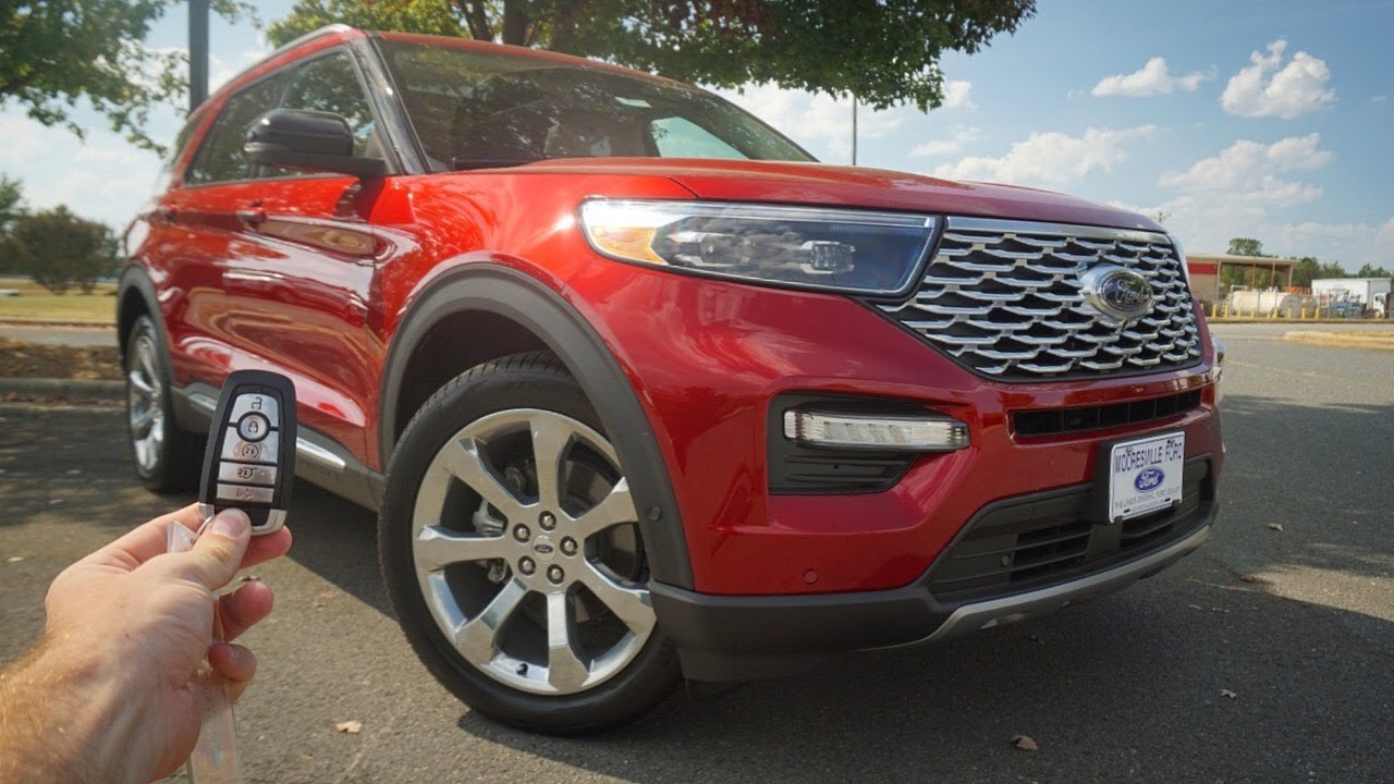 2020 Ford Explorer Platinum: Start Up, Test Drive, Walkaround and Review