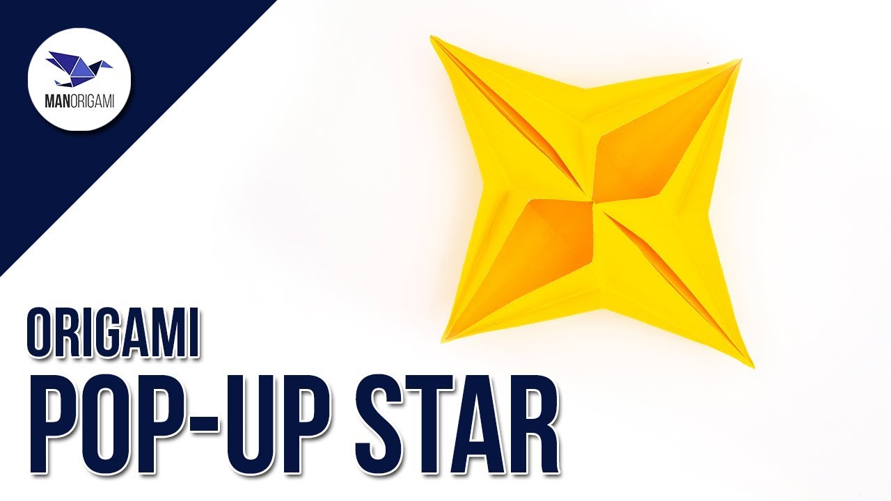 How to make a paper pop-up star ⭐ - Origami Tutorial