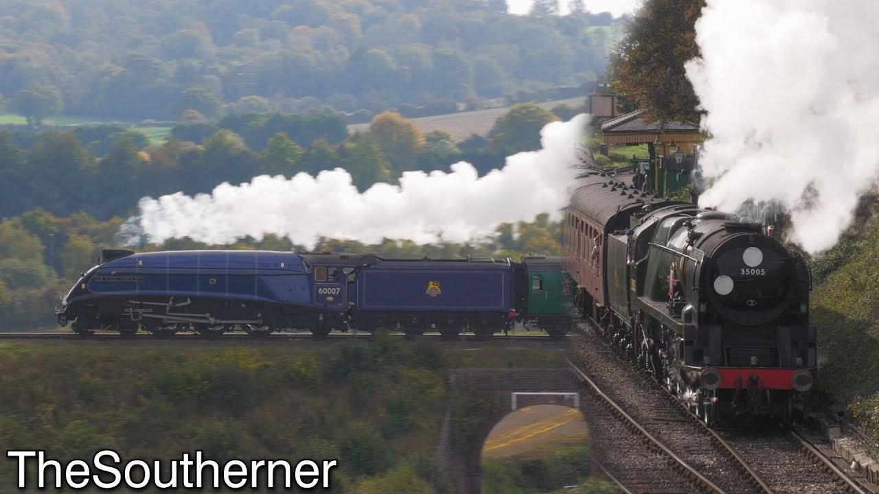 'Master & Apprentice' | 60007 & 35005 power over the Watercress Line 11/10/2025