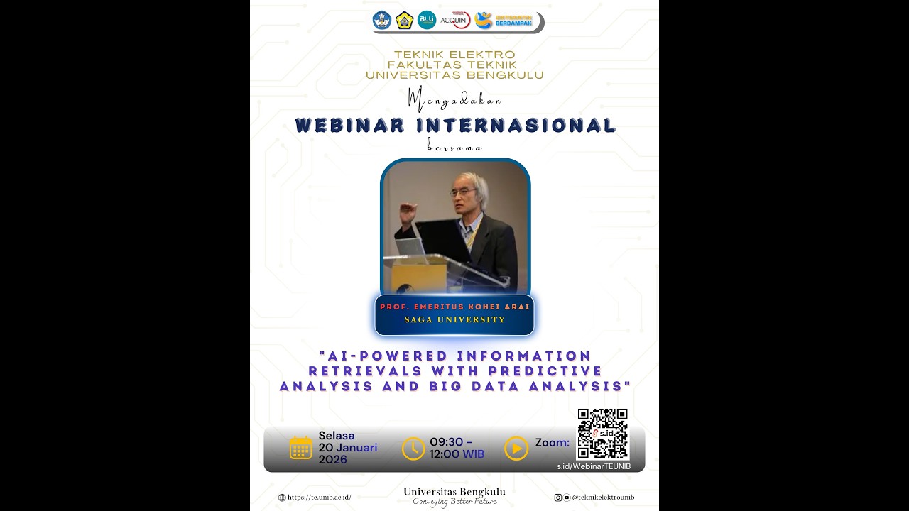 Webinar Internasional bersama Prof. Emeritus Kohei Arai (Saga University).