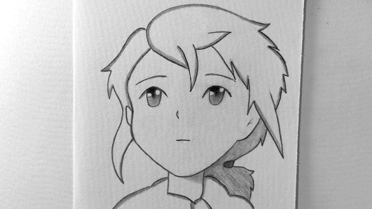 رسم ريمى بقلم رصاص من انمي دروب ريمي/ رسم سهل