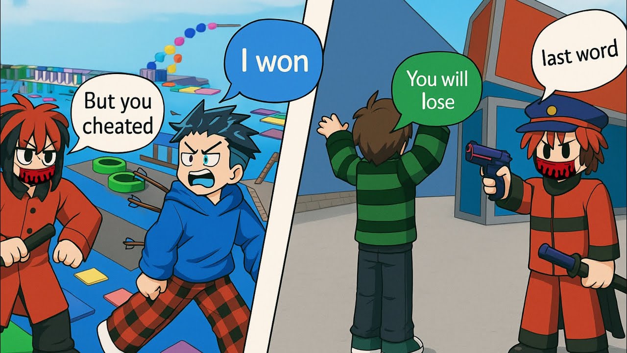 I challenged four different people👥 to beat me at their own games—winner takes all the Robux: $100🔥🏆