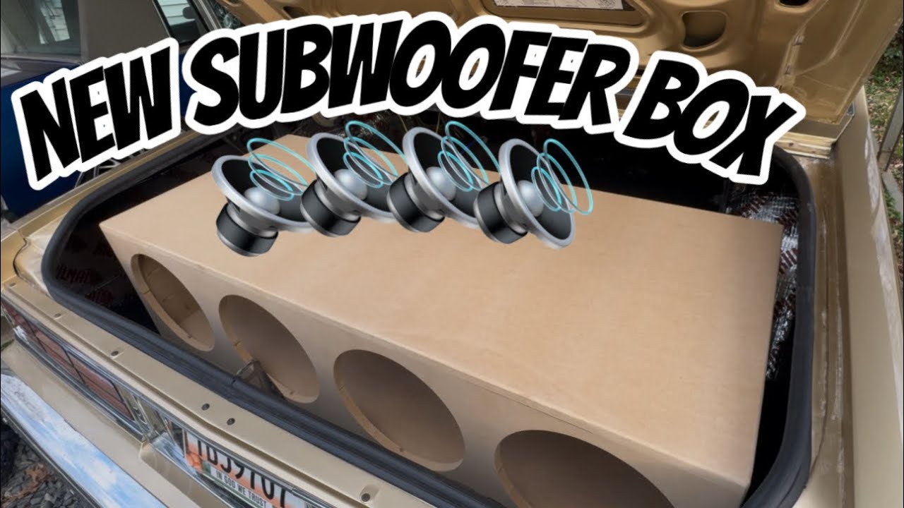We installed trunk carpet and got the new subwoofer box for the Box Chevy 