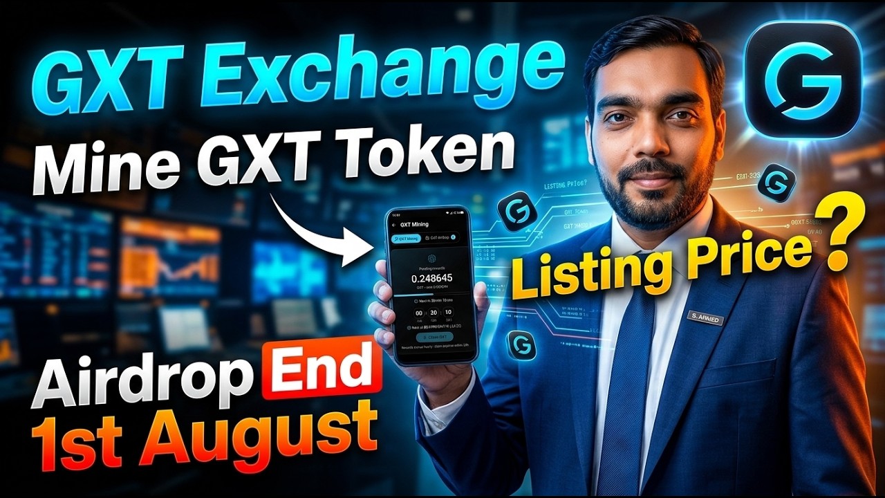 GXT Exchange Mining Full Guide | GXT Airdrop End 1st August
