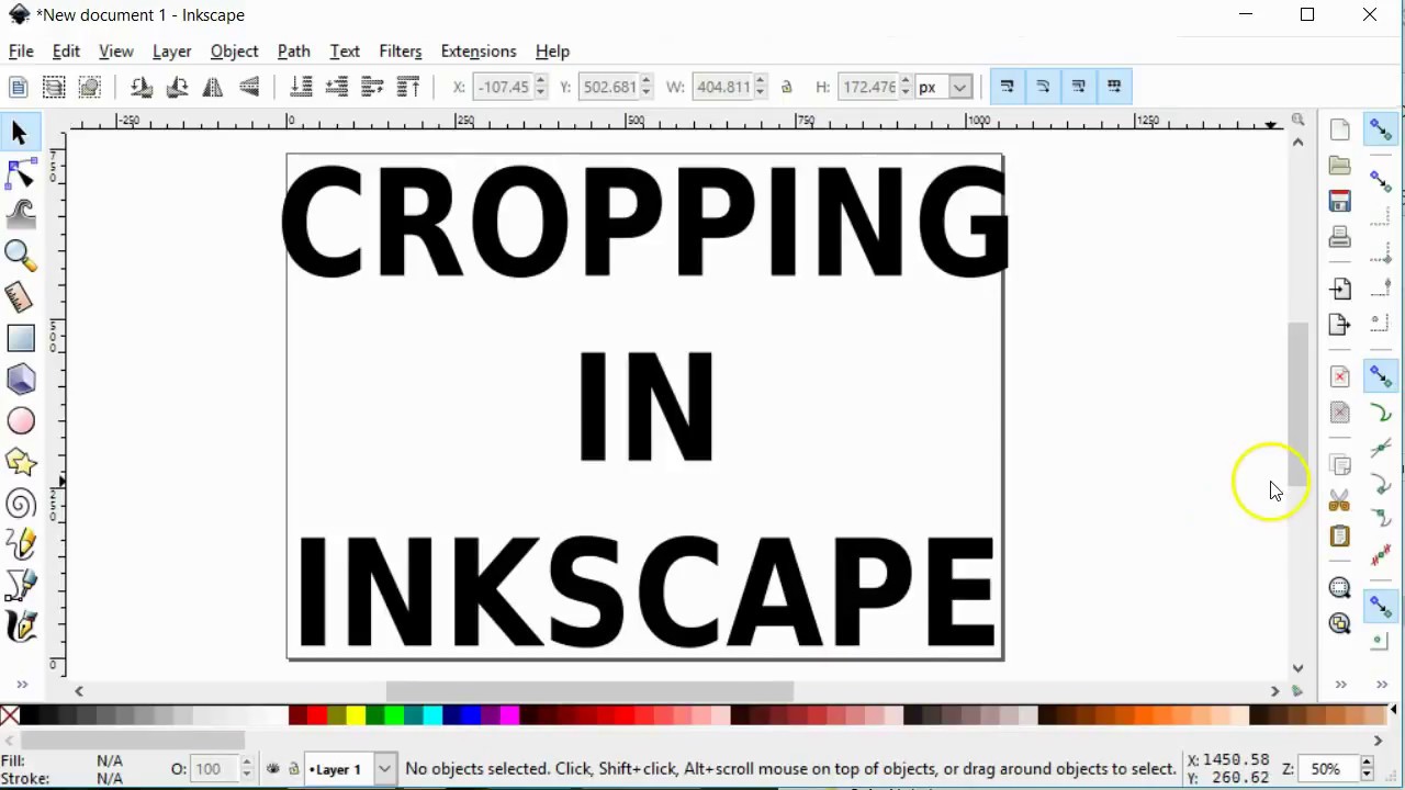 Обрезка изображений в Inkscape — обрезка изображения по содержимому.