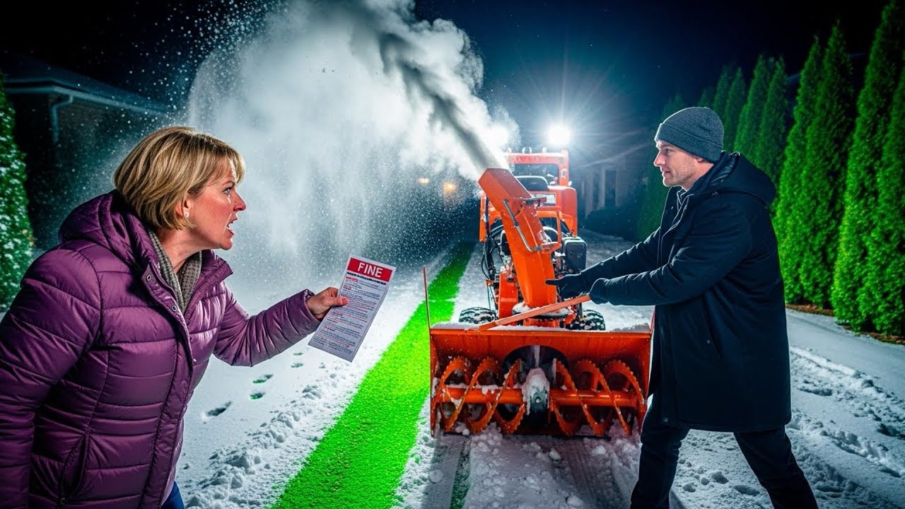 HOA Fined Me For Early Shoveling, So I Started At Midnight With Loud Equipment