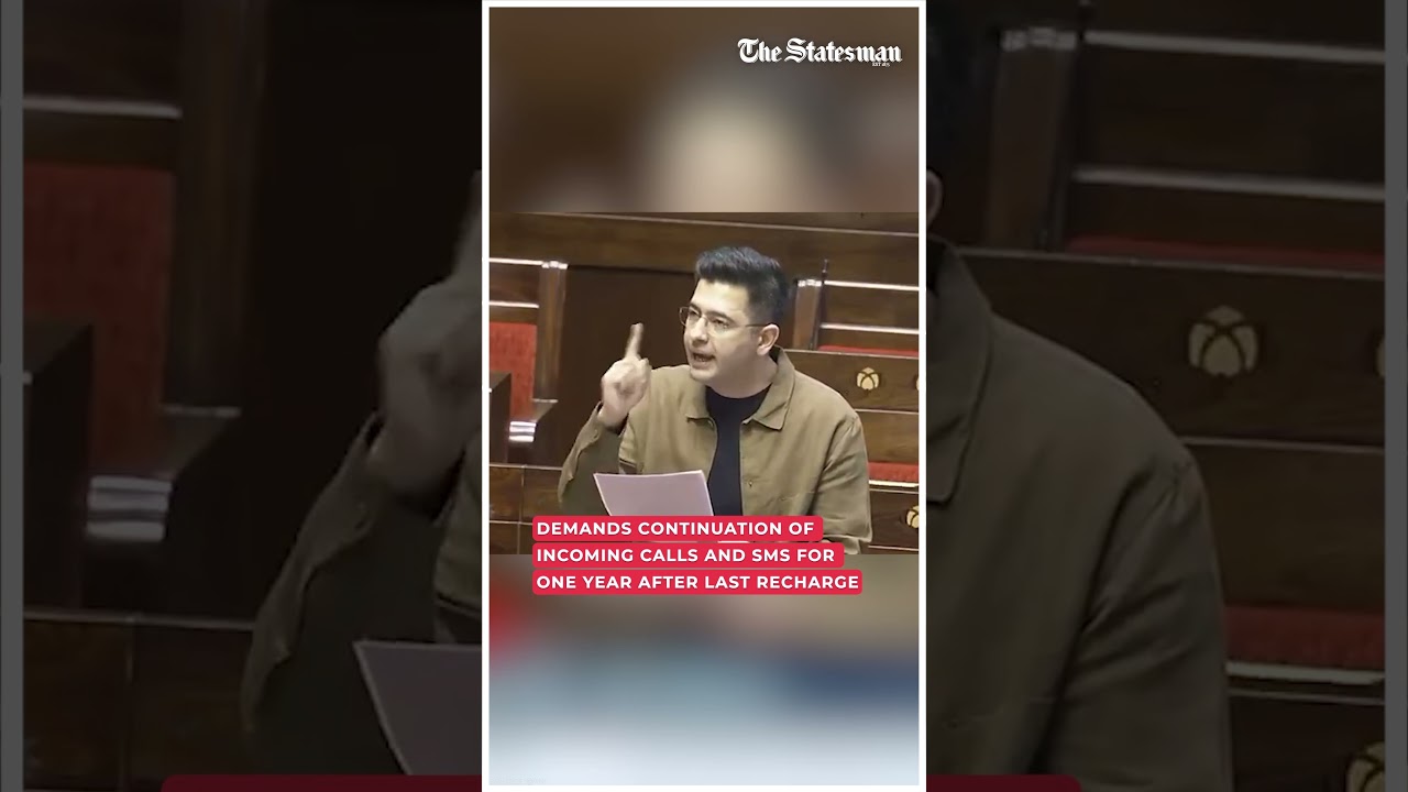 Raghav Chadha flags telecom issues affecting India&rsquo;s massive prepaid mobile users | #shorts