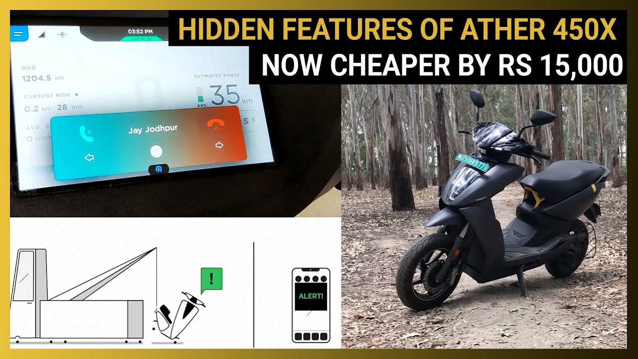 Top 5 Lesser-Known Cool Features of Ather 450X | New Price Details