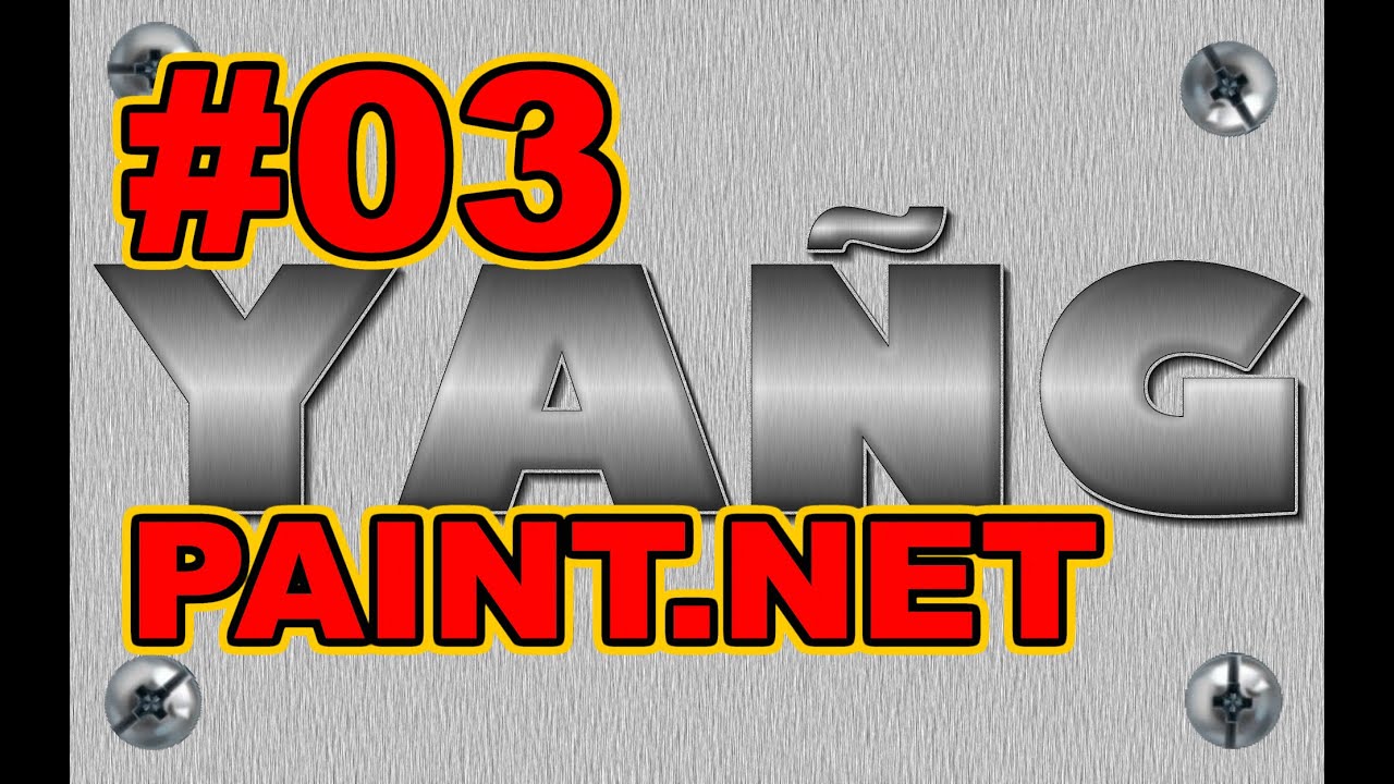 [ EFECTO METALIZADO ] - TUTORIAL PAINT.NET
