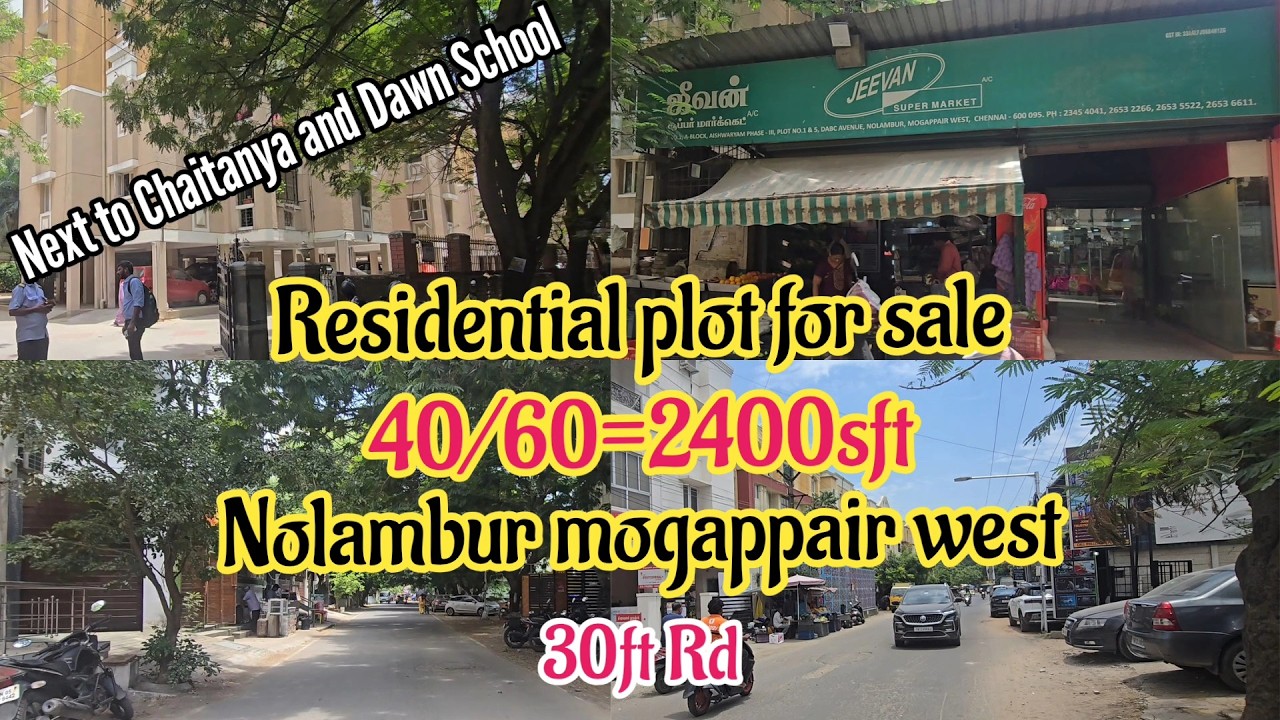 ID-399 CMDA Approved Residential Plot for Sale | Nolambur | Mogappair West | 30 Ft Rd | Prime Loc |