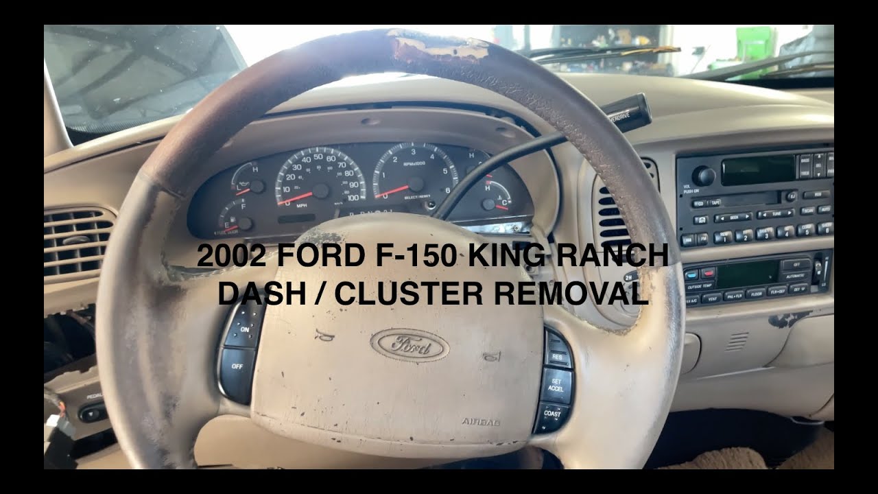 2002 Ford F150 DASH REMOVAL CLUSTER REMOVAL