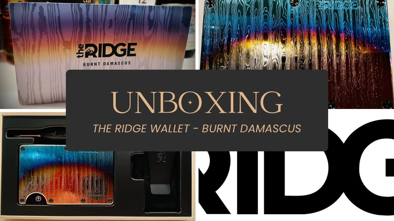 Ridge Wallet Burnt Damascus Unboxing