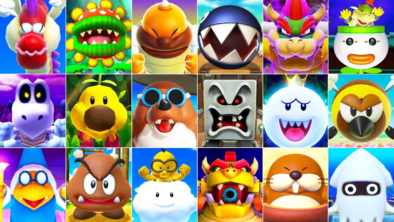 Mario Party Series - All Bosses (No Damage)
