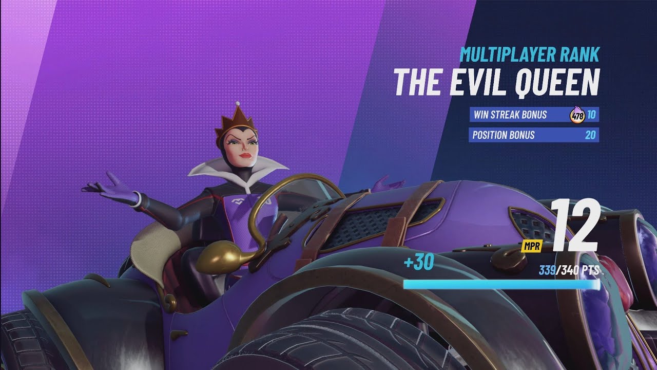 THE EVIL QUEEN - RANK MATCH | Disney Speedstorm